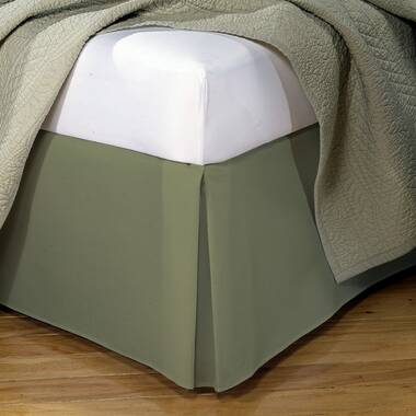 Olive green outlet bed skirts